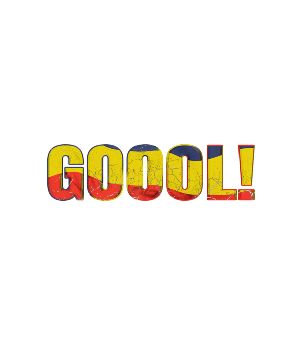 GOOOL model alb pe tricou
