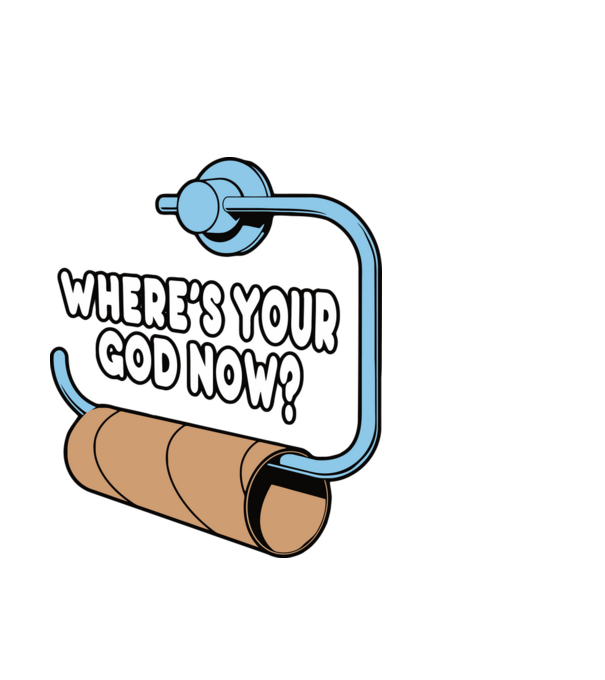 Where's your god now model alb pe tricou