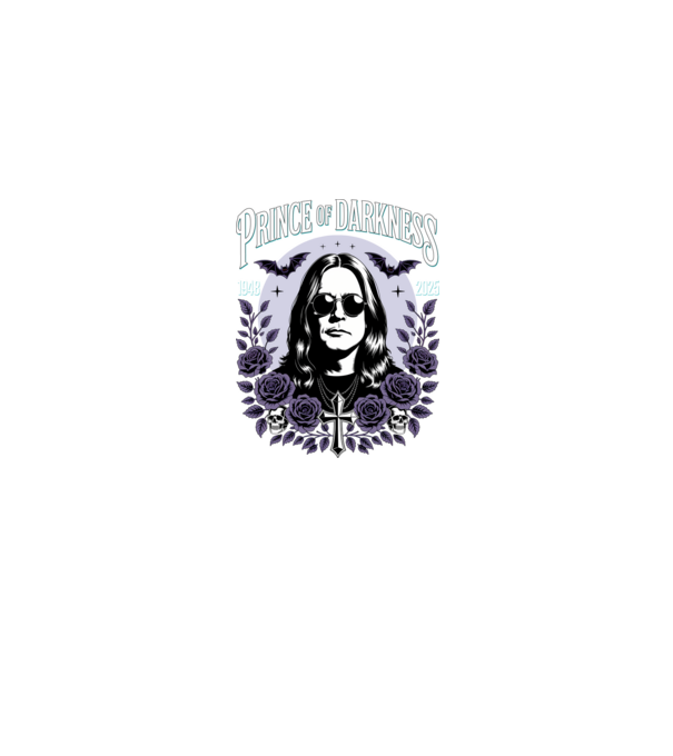 Prince of Darkness model negru pe tricou