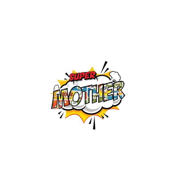 Comic Mother model alb pe tricou