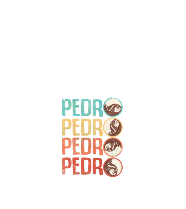 Pedro Pedro retro model alb pe tricou