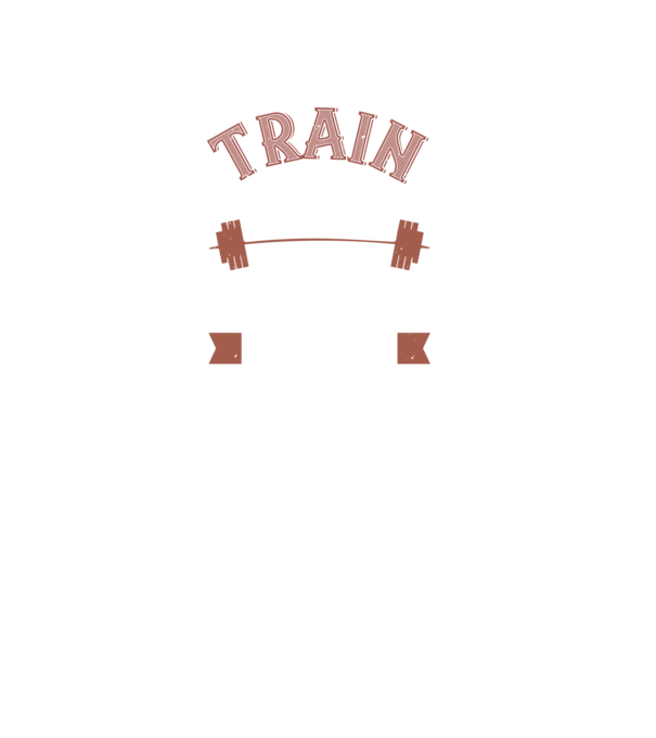 Train Hard model negru pe tricou