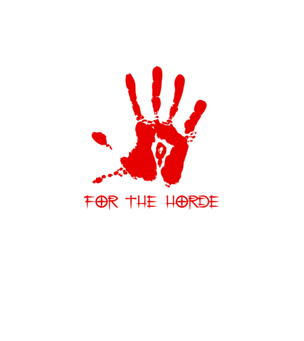 For The Horde Hand model verde neon pe tricou