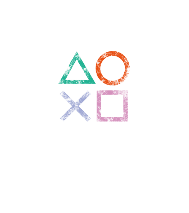 PlayStation icon model negru pe tricou