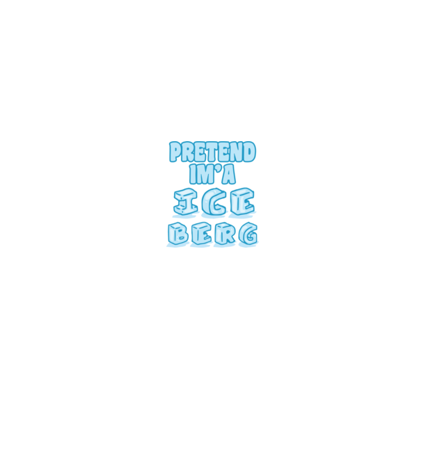 Iceberg carnaval model alb pe tricou
