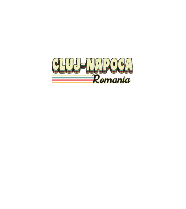 România Cluj-Napoca model negru pe tricou