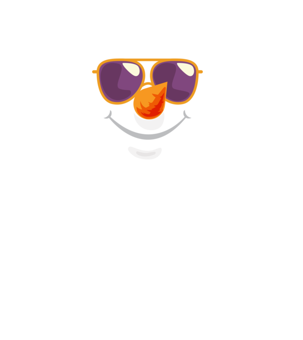 Snowman face model alb pe tricou
