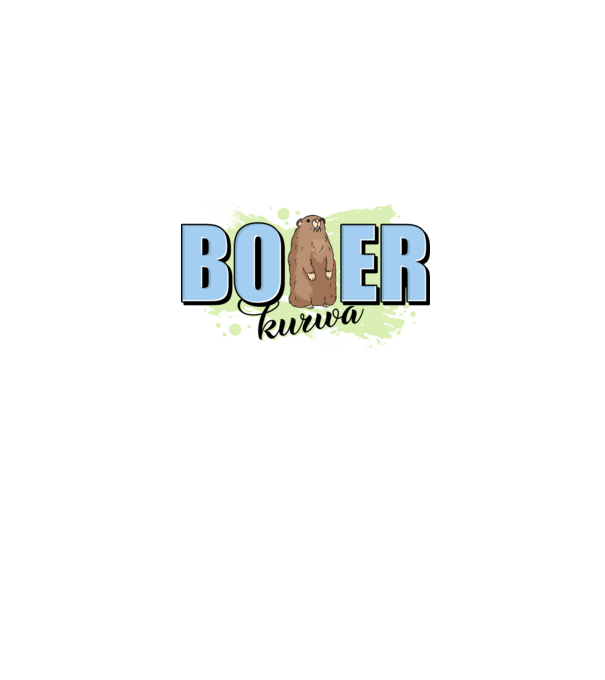 Bober Kurwa model gri pe tricou