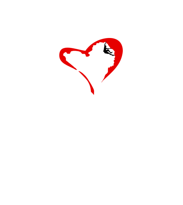 heartclimb model alb pe tricou