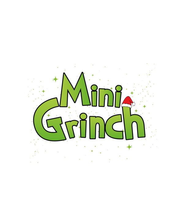 Grinch Family Mini Grinch model alb pe tricou