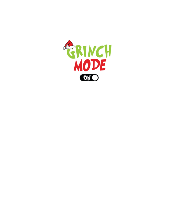 Grinch Mode model gri pe tricou
