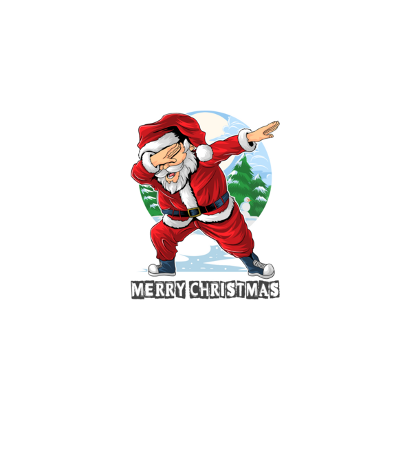 Santa merry christmas model alb pe tricou