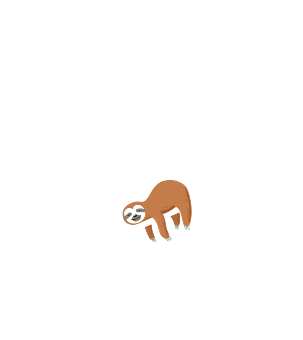 Just do it later sloth model negru pe tricou