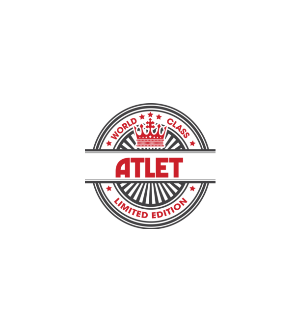 atlet model alb pe tricou