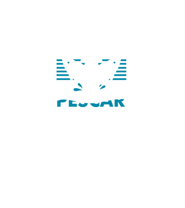 Pescar original model negru pe tricou