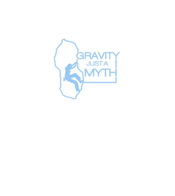 Gravity just a myth model negru pe tricou