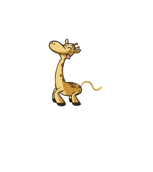 Giraffe model gri închis pe tricou