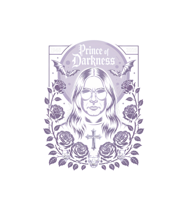 Prince of Darkness model negru pe tricou
