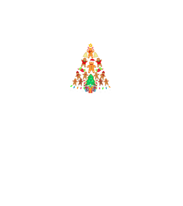 Cookie christmas tree model negru pe tricou