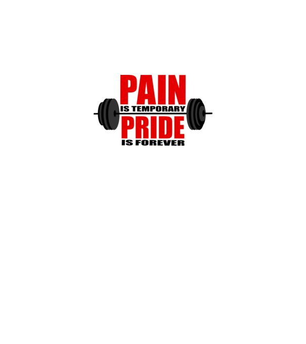 Pain is temporary model gri pe tricou