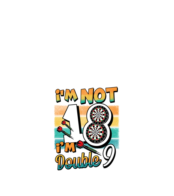 Darts Birthday 18 years old model negru pe tricou