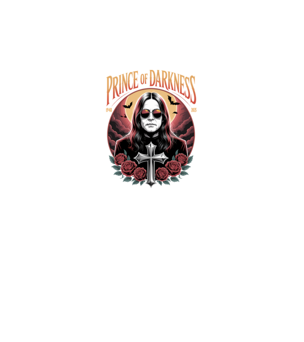 Prince of Darkness model negru pe tricou