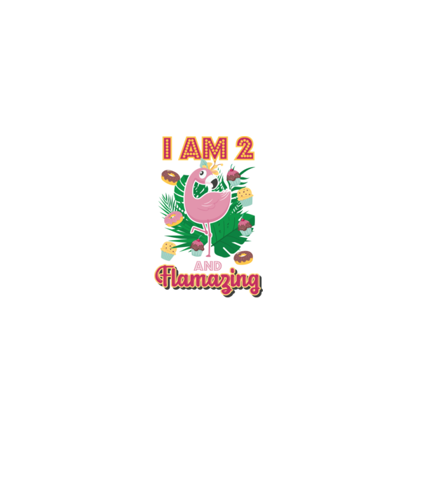 FLAMAZING Birthday 2 Years old model alb pe tricou