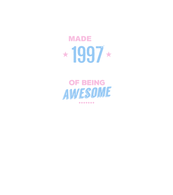 Made in - 1997 model mov pe tricou