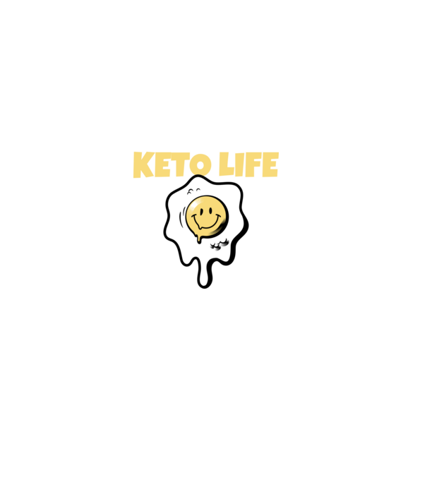HAPPY KETO LIFE model negru pe tricou