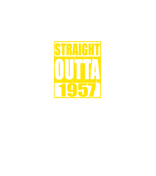 Straight Outta - 1957 model albastru închis pe tricou
