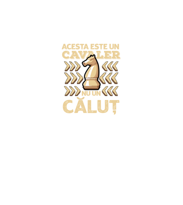 Acesta este un cavaler, nu un căluț model negru pe tricou