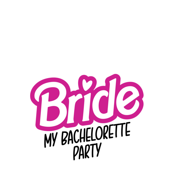 Bride Barbie model alb pe tricou