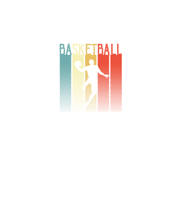 basketball vintage model negru pe tricou
