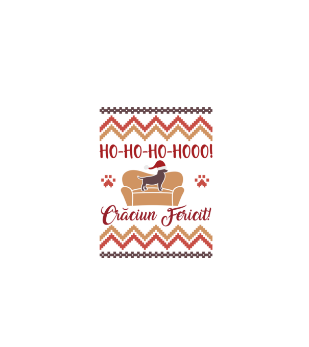 un Crăciun ho-ho-hoo-hoo fericit! model alb pe tricou