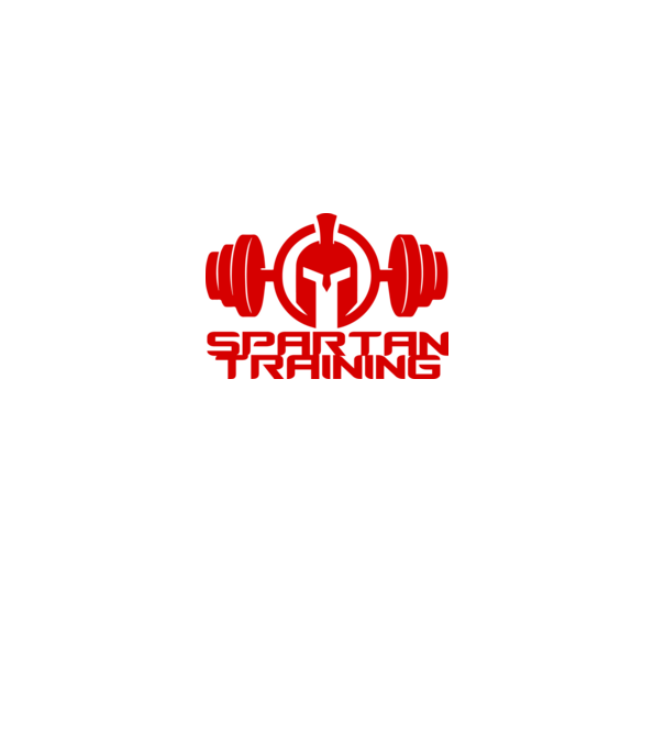 Spartan Training model negru pe tricou