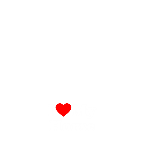 i ove my horse model albastru închis pe tricou