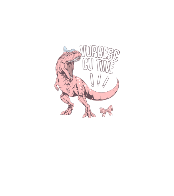 Vorbesc cu tine! #mamasaurus model negru pe tricou