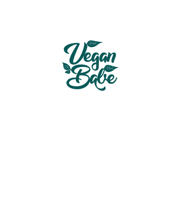 Vegan Babe model gri pe tricou