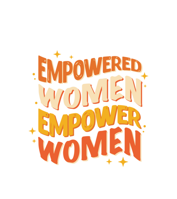 Empowered women empower women model alb pe tricou