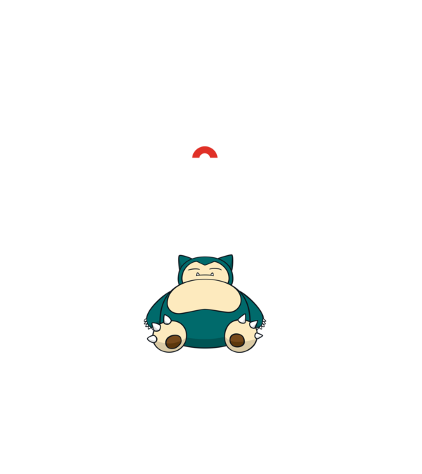 Keep Calm Snorlax model negru pe tricou
