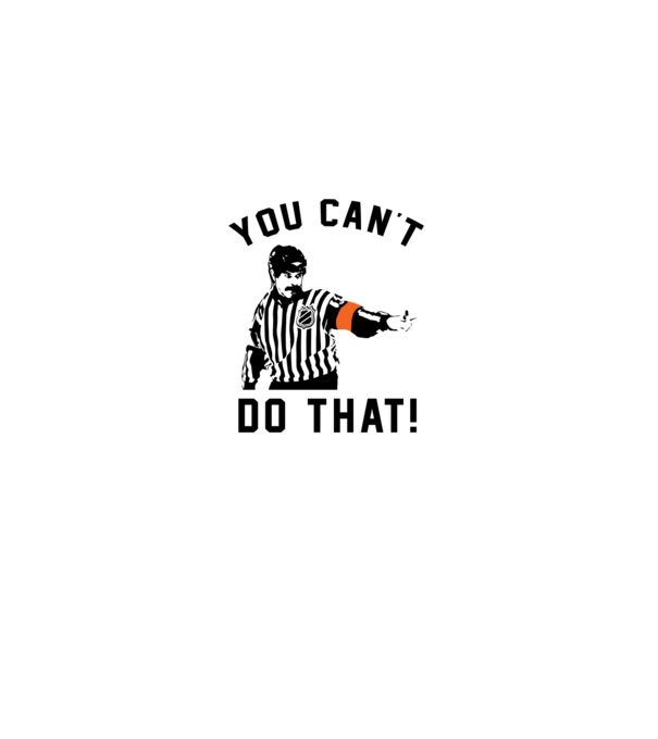 'You can''t do that!' model alb pe tricou