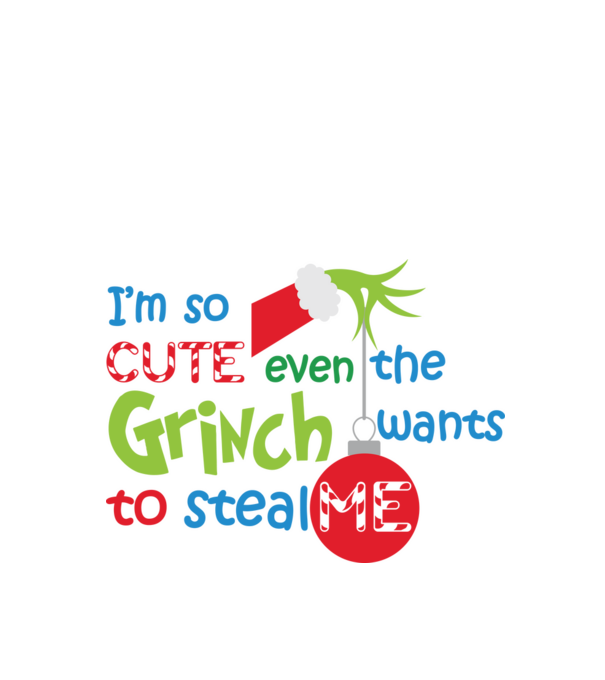 So cute Grinch model alb pe tricou