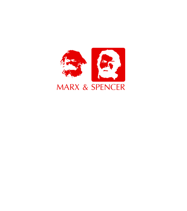 MARX and Spencer model negru pe tricou