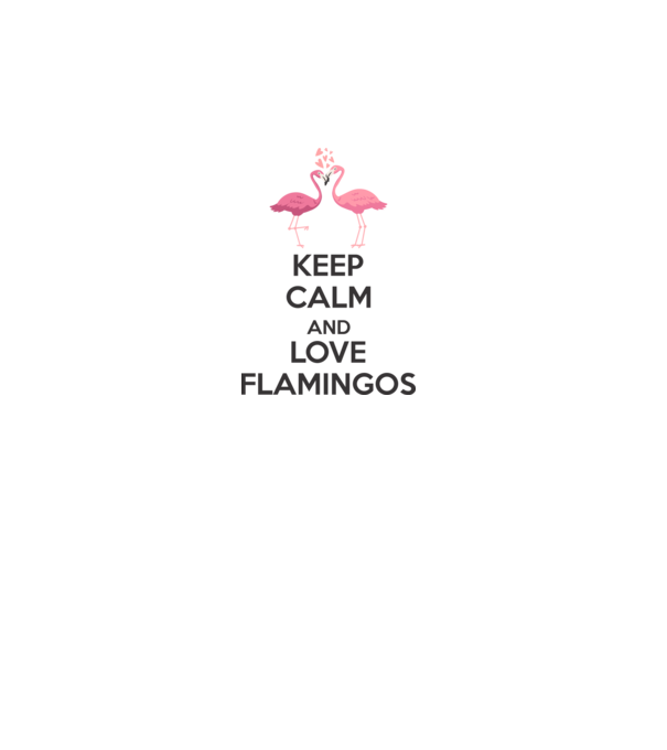 KEEP CALM and love flamingos dark model alb pe tricou
