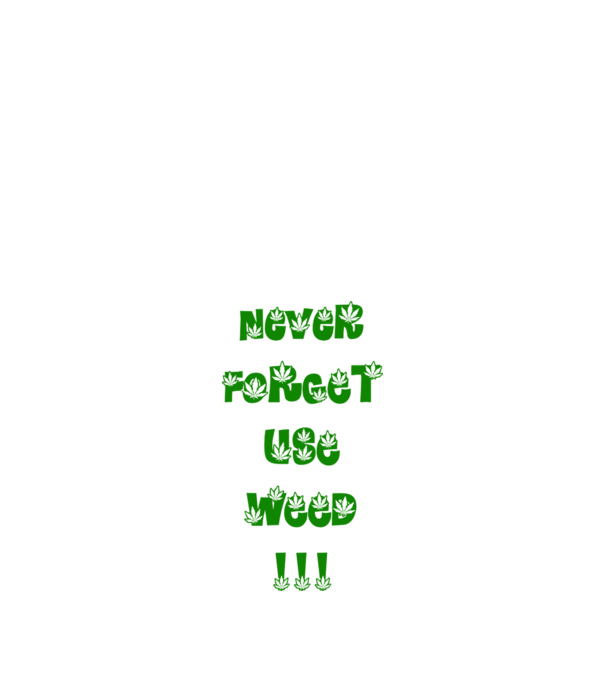 Weed model alb pe tricou
