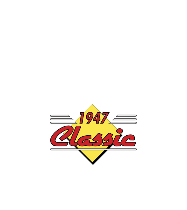 Classic - 1947 model alb pe tricou