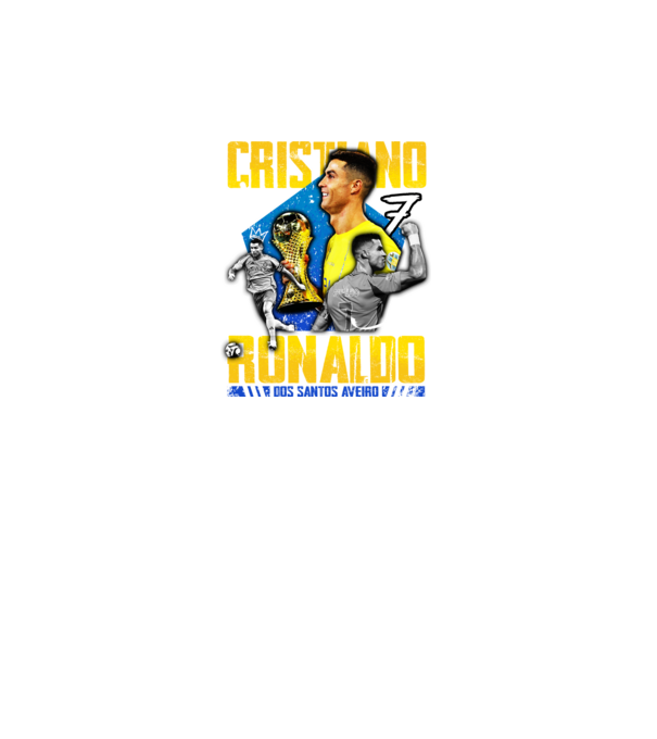Ronaldo tribute model negru pe tricou