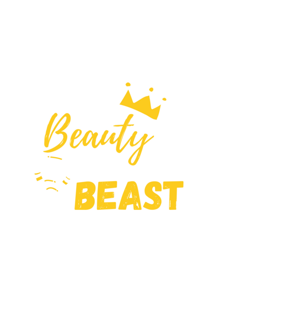 Wake Up Beauty Time To Beast model negru pe tricou