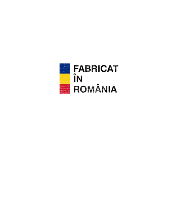 Fabricat în România model negru pe tricou