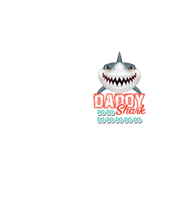 Daddy shark model galben neon pe tricou